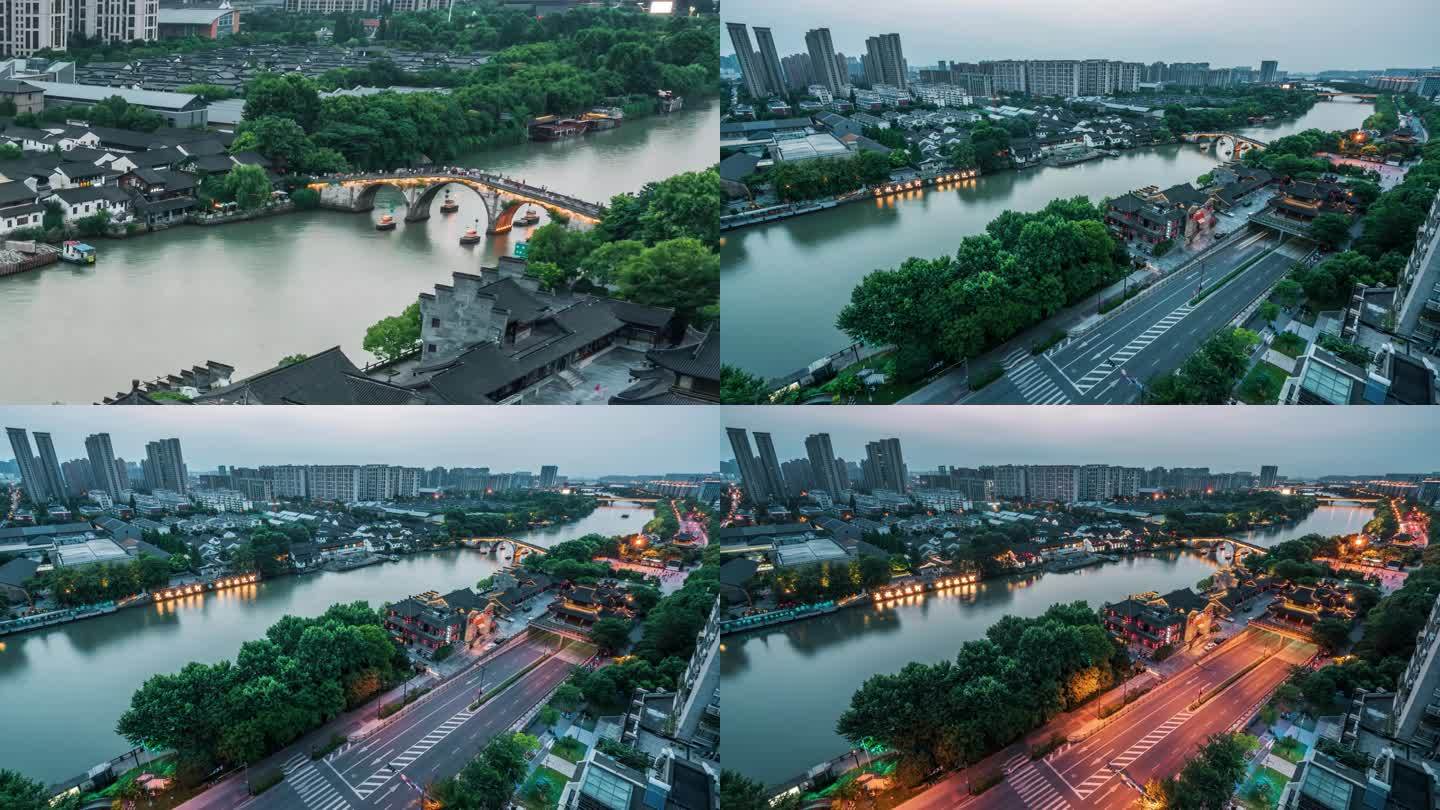 杭州拱宸桥超大范围变焦延时摄影