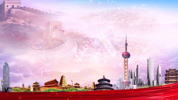 美丽的中国梦-歌曲舞台背景