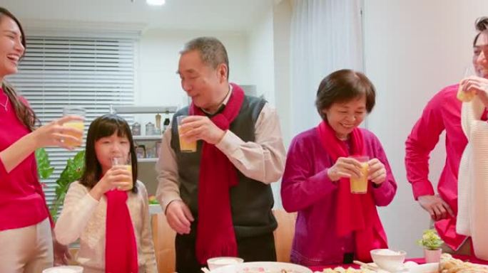 中国除夕晚餐