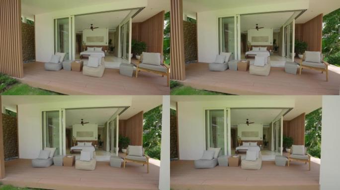 豪华别墅中的现代卧室