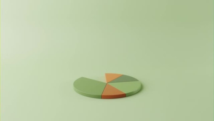 金融饼图数据ae素材圆饼模板立体图形
