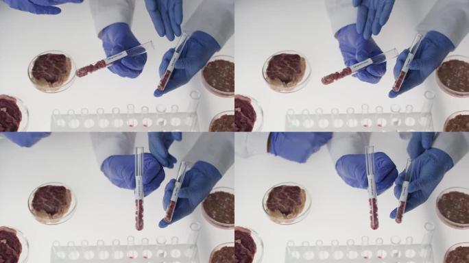 实验室种植和大豆肉的科学研究