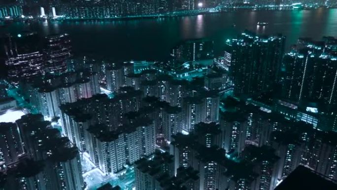 香港九龙住宅无人机景观