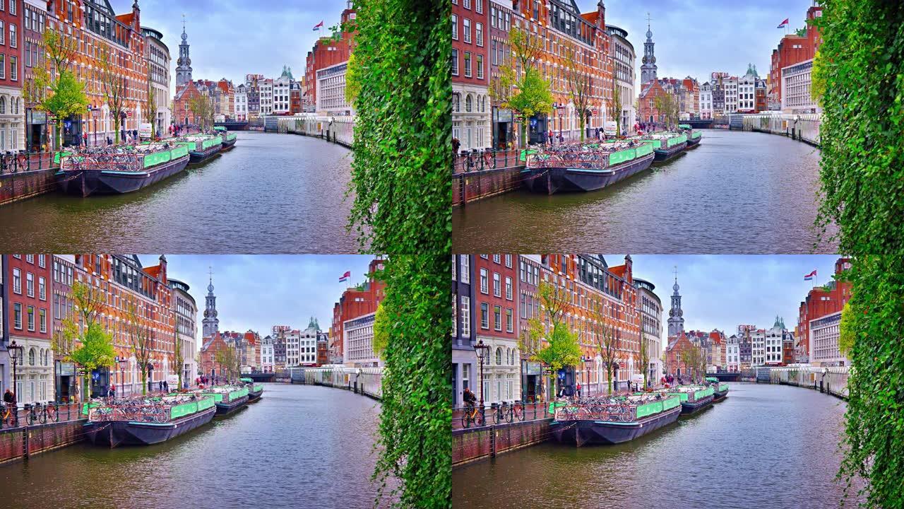 阿姆斯特丹.运河、教堂、典型建筑