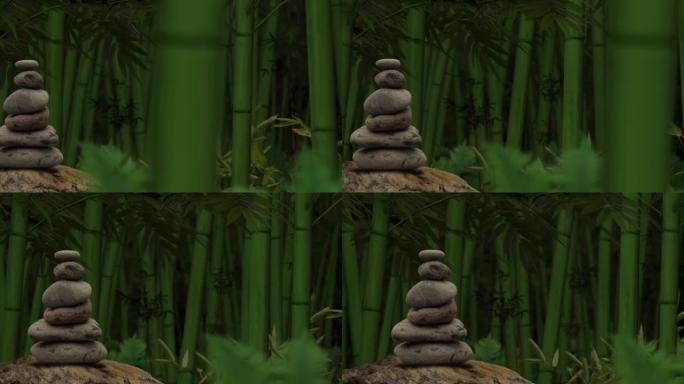 竹石平衡动画