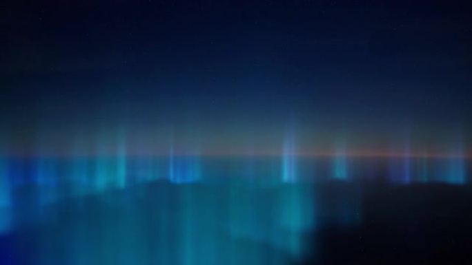 令人惊叹的多色北极灯光，在夜空上跳舞-自然表演。童话天空