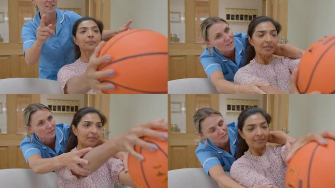 聚焦物理治疗篮球运动医护人员护理