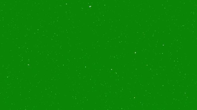 雪 (可循环)绿幕