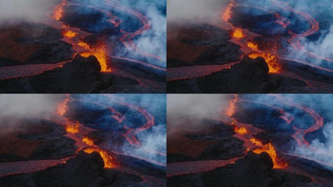 火山爆发夏威夷莫纳罗亚2022