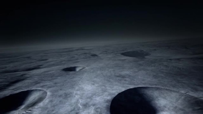从月球表面看到的蓝色地球。3D渲染