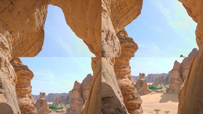 沙特阿拉伯Jar Rock和Al-Ula山谷