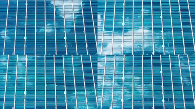芝加哥商业区的芝加哥玻璃公司建筑摩天大楼