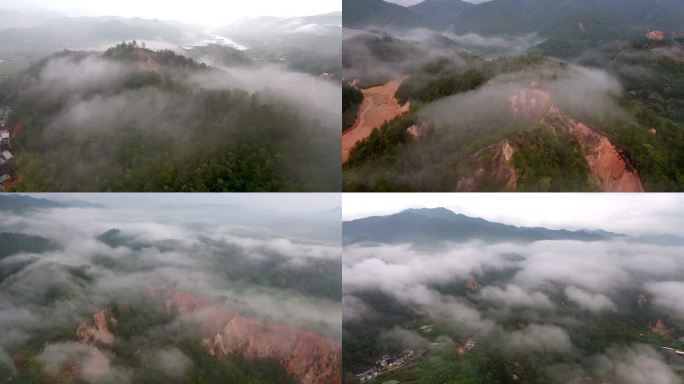 梅州市山区晨雾