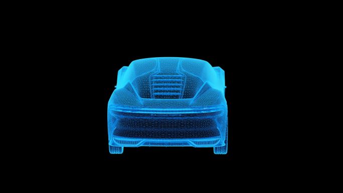比亚迪SPEED GT蓝色科技线条素材
