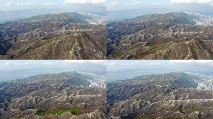 香港青山青山腹地景观无人机景观