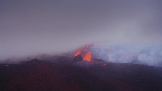 火山爆发夏威夷莫纳罗亚2022