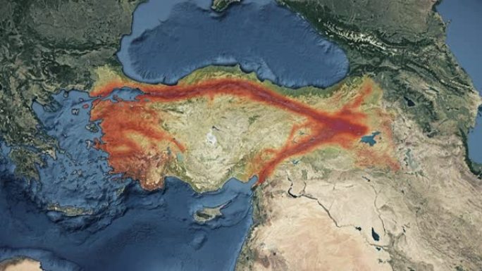 Turkiye (土耳其) 地震危险图