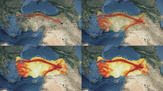 Turkiye (土耳其) 地震危险图