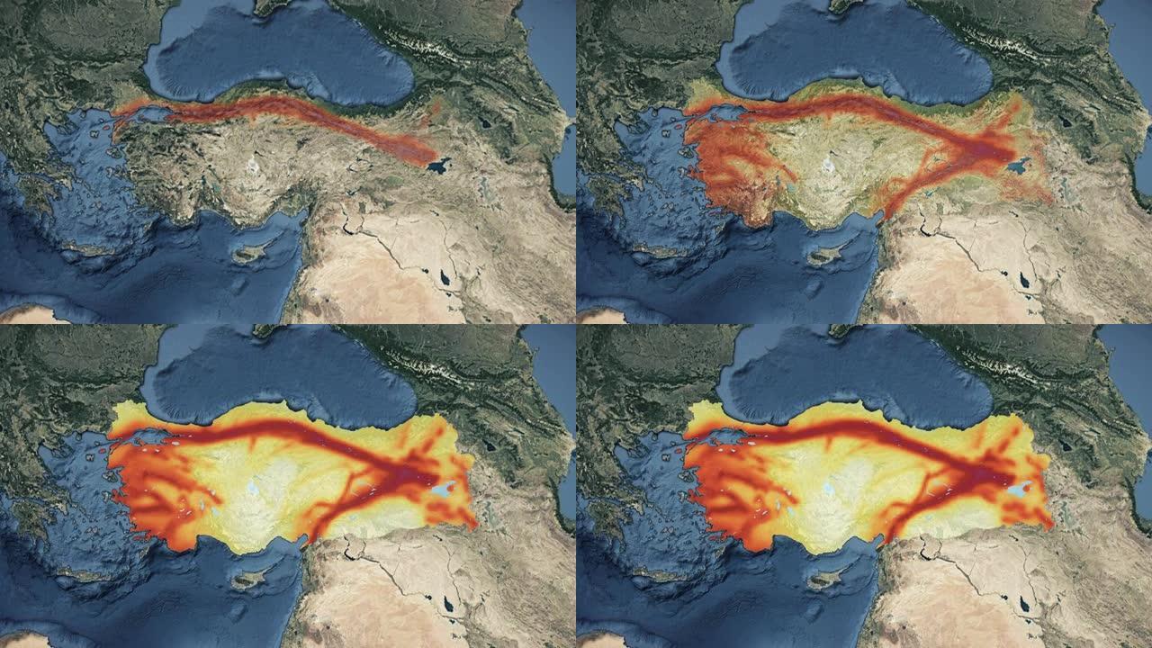 Turkiye (土耳其) 地震危险图