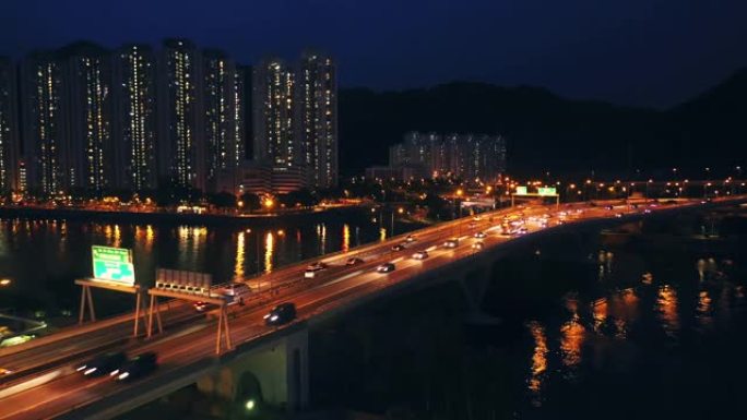 香港夜景宣传片航拍大景全景