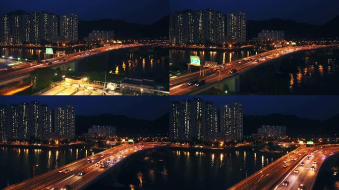 香港夜景宣传片航拍大景全景