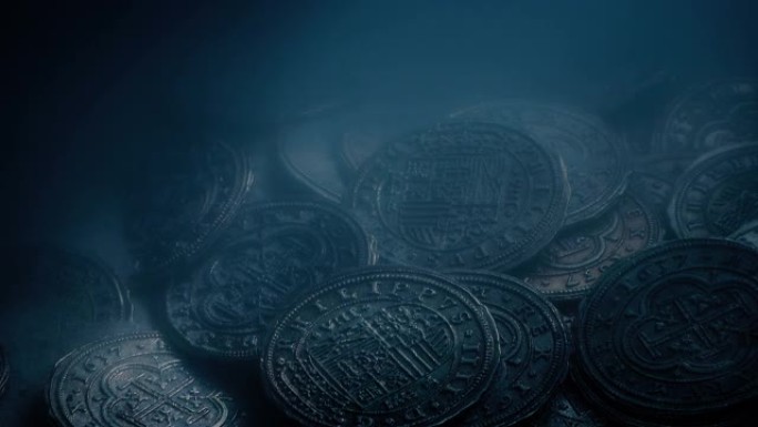 海底沉船硬币海底沉船硬币