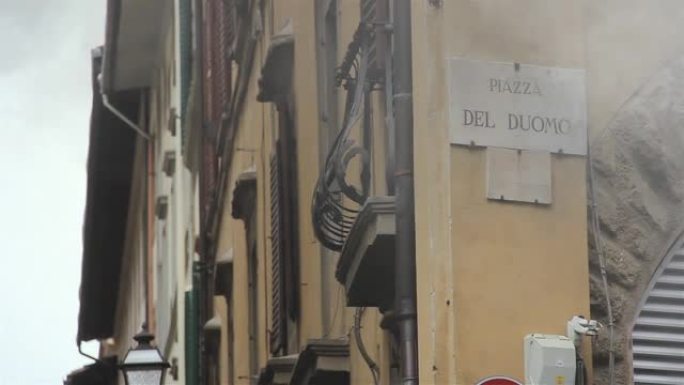 意大利佛罗伦萨的大教堂广场路牌。
