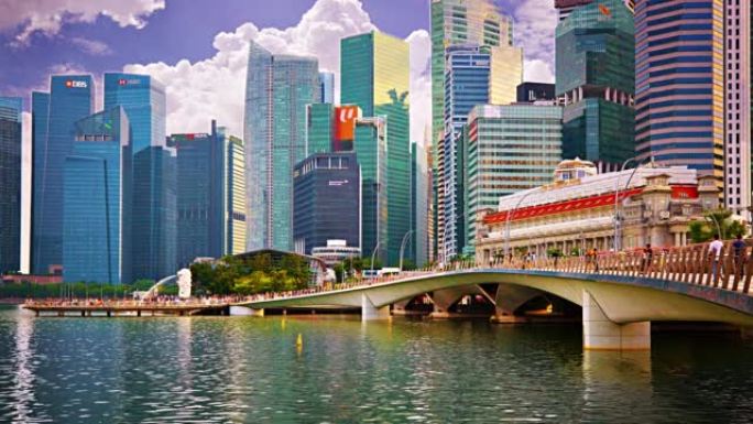 新加坡金融区创意景观