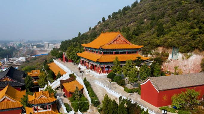 航拍麻山寺