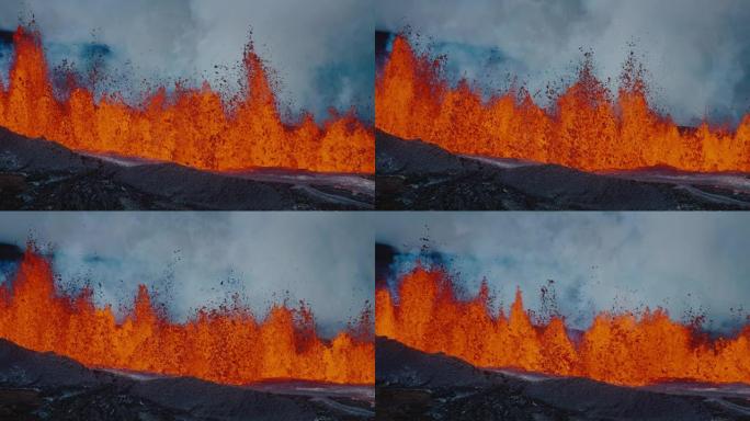 夏威夷火山熔岩喷发