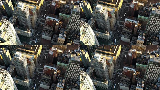 曼哈顿中城的鸟瞰图