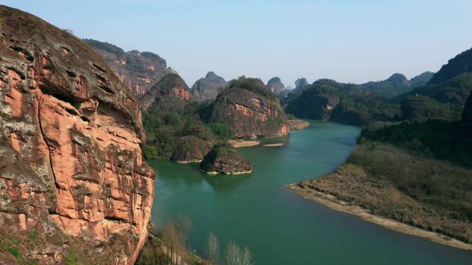 江西龙虎山风景区航拍