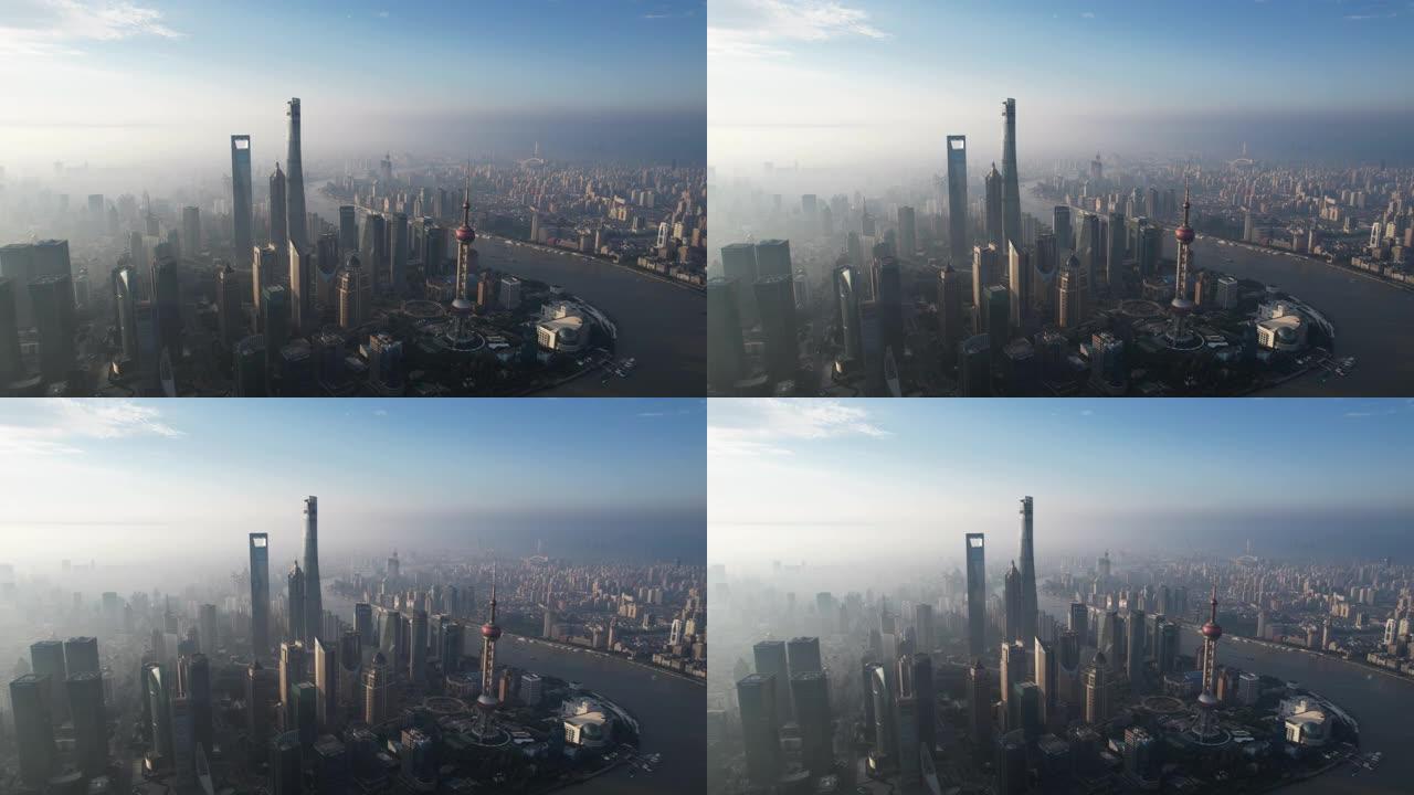 上海天际线鸟瞰图天际线鸟瞰图