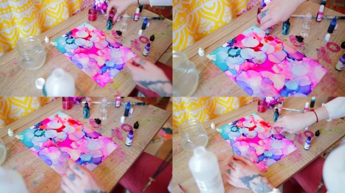 抽象水彩画艺术文艺图画