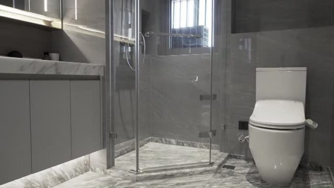 浴室里的厕所室内环境卫生间设计干净整洁