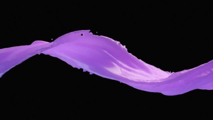 流动油漆-紫色-液体，颜色，创造力-水平运动