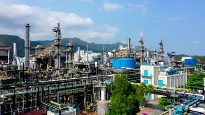 香港的天然气站工业园石化化工