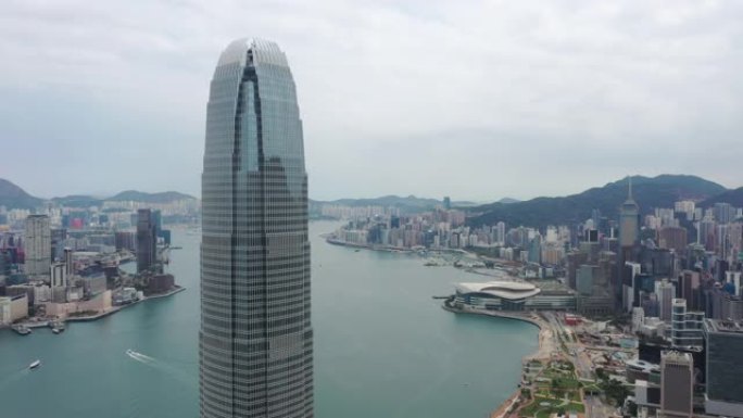 香港中区的4K航拍镜头