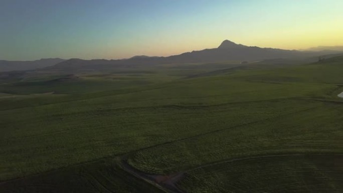 农场美丽乡村景观的4k视频片段