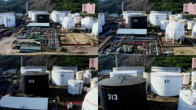 中国香港的油箱石油化工公司石化工厂厂房厂