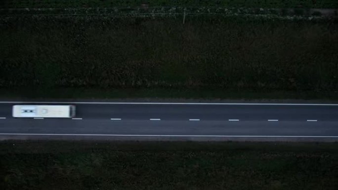 野外道路鸟瞰图野外道路公路汽车