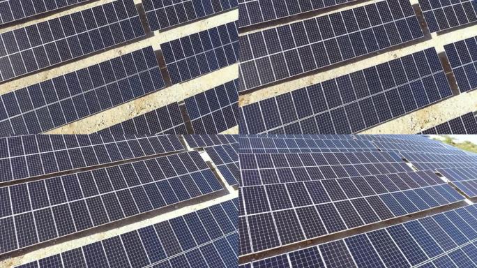 克罗地亚MS鸟瞰图太阳能电池板