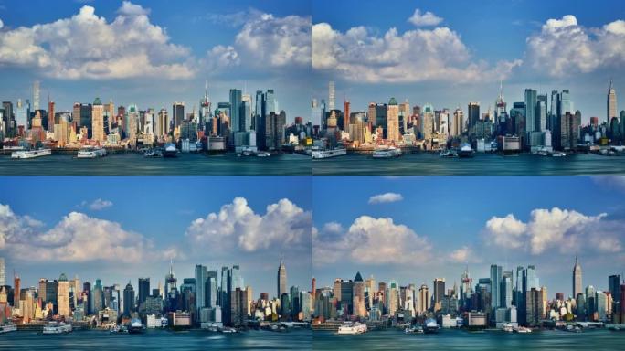曼哈顿中城。碎屑视图。