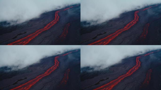 熔岩河夏威夷莫纳罗亚火山2022年