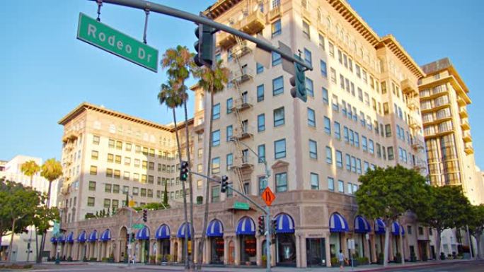 罗迪欧大道。豪华购物街