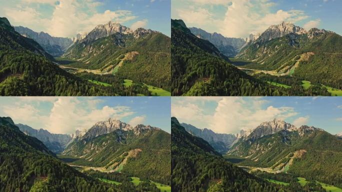 斯洛文尼亚美丽的朱利安阿尔卑斯山