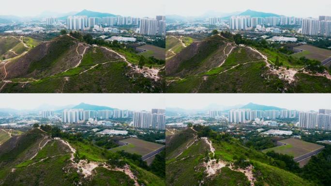香港天水围的山峰荒山
