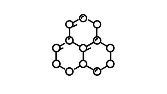 Α 通道上的分子结构线图标