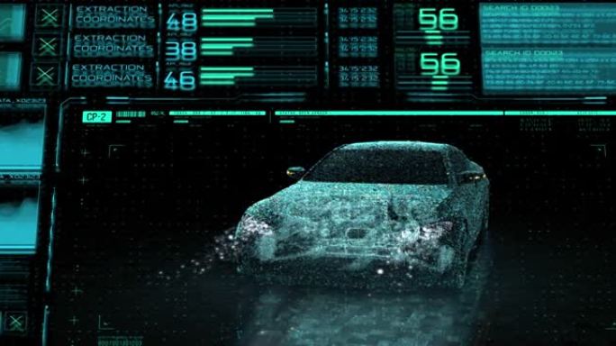 现代电子汽车运动系统控制面板的可视界面。