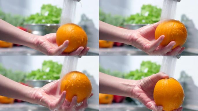 洗橙水龙头过滤水橙子